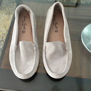 Grey loafers